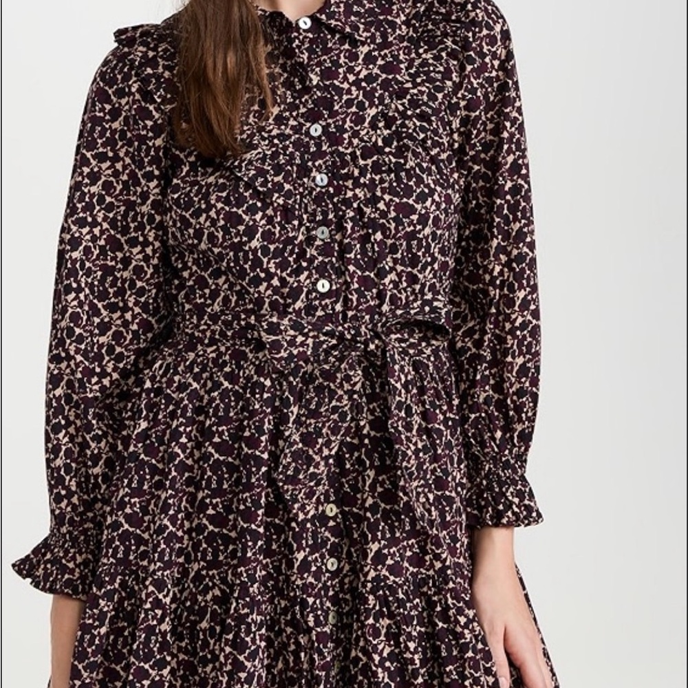 Cleobella Lotte Mini Dress in Black and Cream
